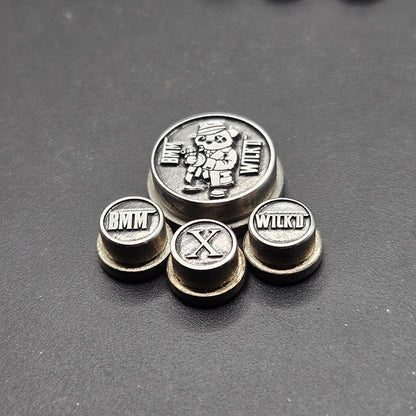 LASER ENGRAVED BMM BUTTON WICK'D/BMM DESIGN