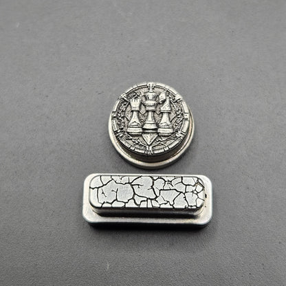 LASER ENGRAVED DELRO D60E BUTTON SET CHESS DESIGN