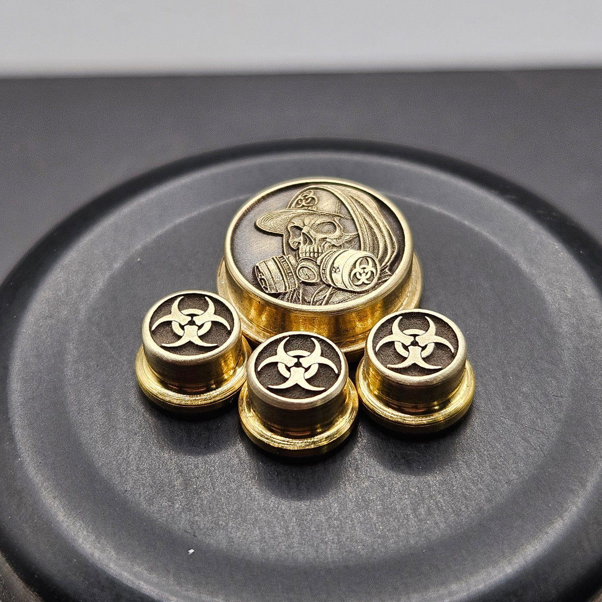 LASER ENGRAVED BMM BUTTON BIO HAZARD DESIGN (FULL SET)