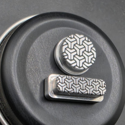 LASER ENGRAVED DELRO D60E BUTTON SET GOYARD DESIGN