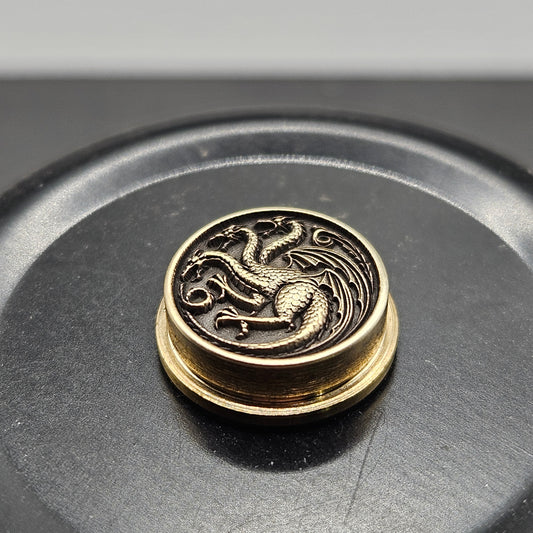 LASER ENGRAVED BMM G.O.T. TARGARYEN LOGO BUTTON