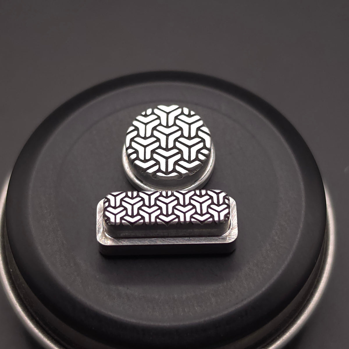 LASER ENGRAVED DELRO D60E BUTTON SET GOYARD DESIGN