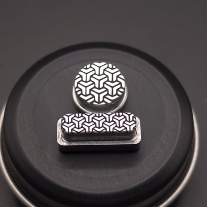 LASER ENGRAVED DELRO D60E BUTTON SET GOYARD DESIGN