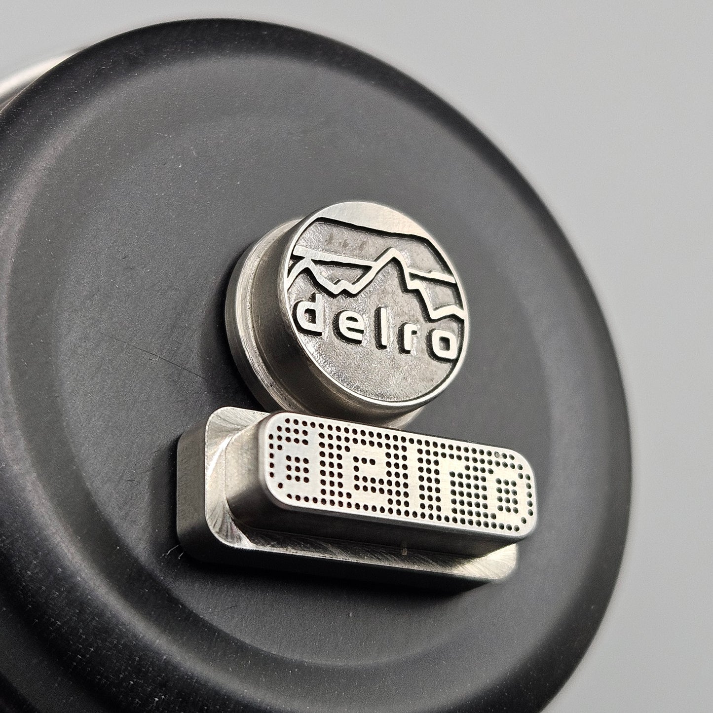 LASER ENGRAVED DELRO D60E BUTTON SET DELRO MOUNTAIN DESIGN