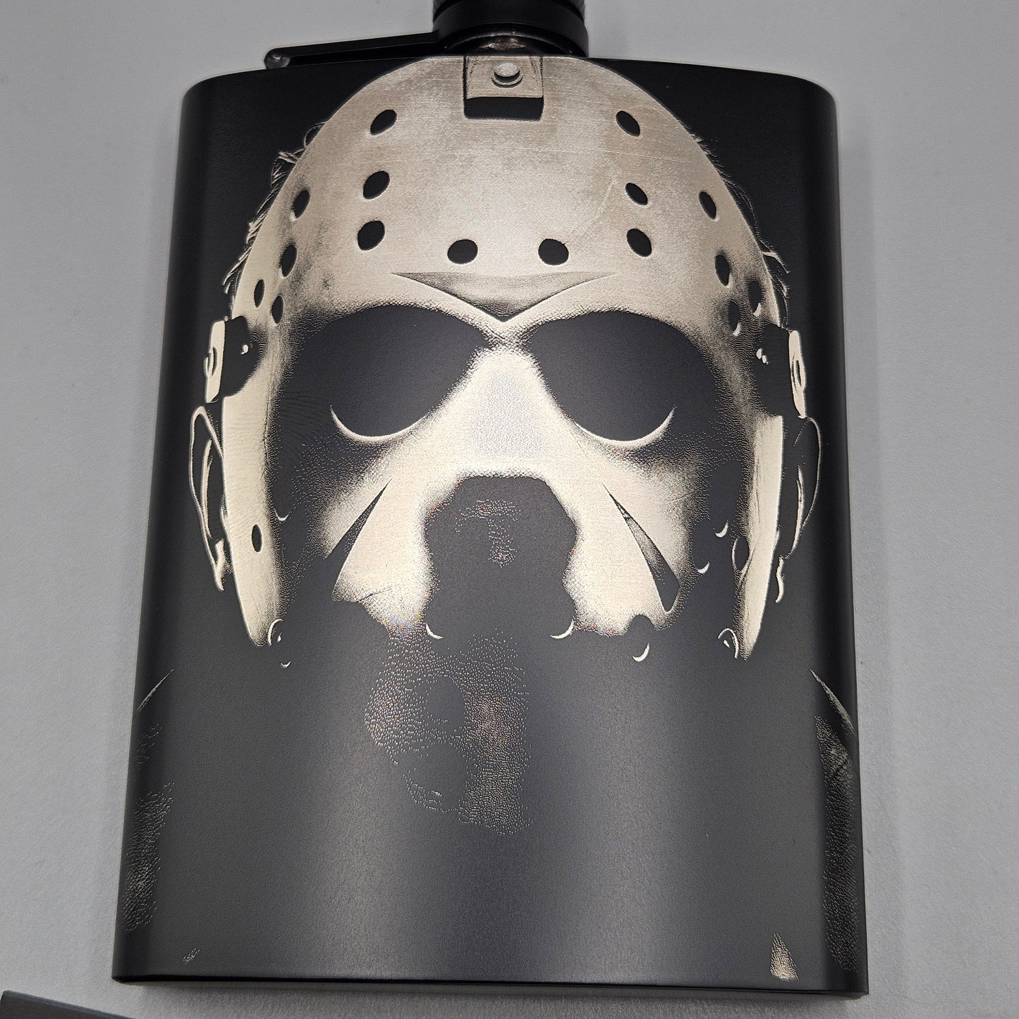 Laser Etched Flask Jason Voorhees
