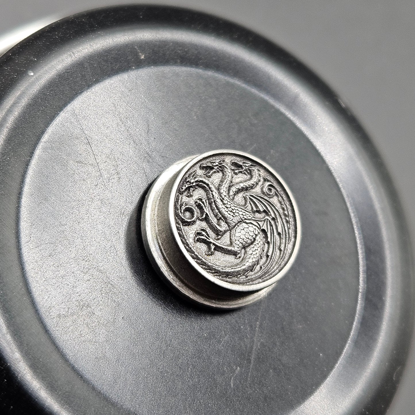 LASER ENGRAVED BMM G.O.T. TARGARYEN LOGO BUTTON
