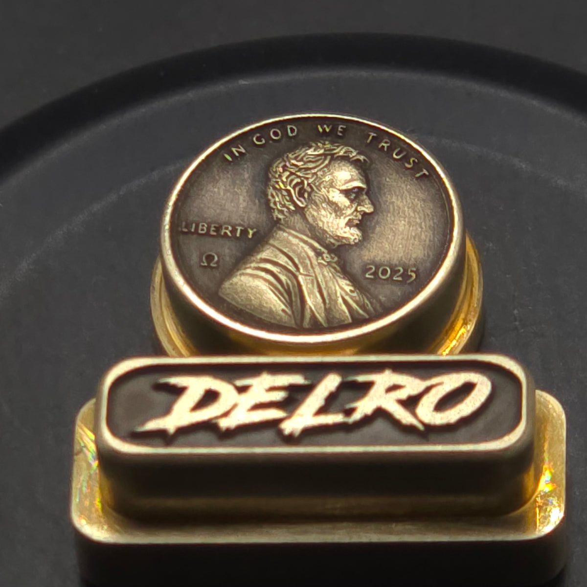 LASER ENGRAVED DELRO D60E BUTTON SET PENNY DESIGN