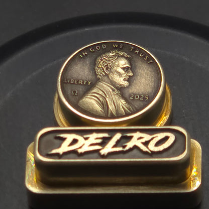 LASER ENGRAVED DELRO D60E BUTTON SET PENNY DESIGN