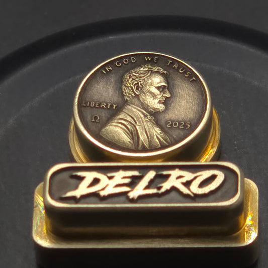 LASER ENGRAVED DELRO D60E BUTTON SET PENNY DESIGN