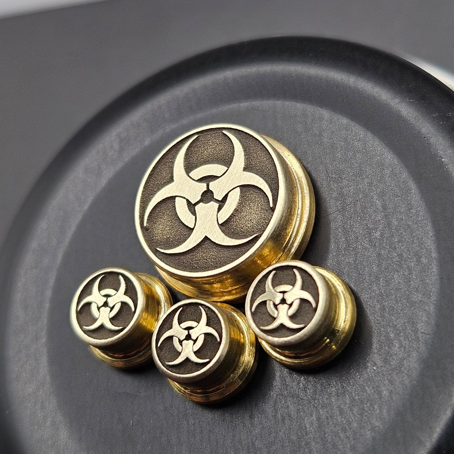 LASER ENGRAVED BMM BUTTON BIO HAZARD DESIGN (FULL SET)