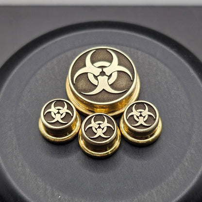 LASER ENGRAVED BMM BUTTON BIO HAZARD DESIGN (FULL SET)