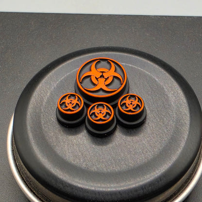 LASER ENGRAVED BMM BUTTON BIO HAZARD DESIGN (FULL SET)
