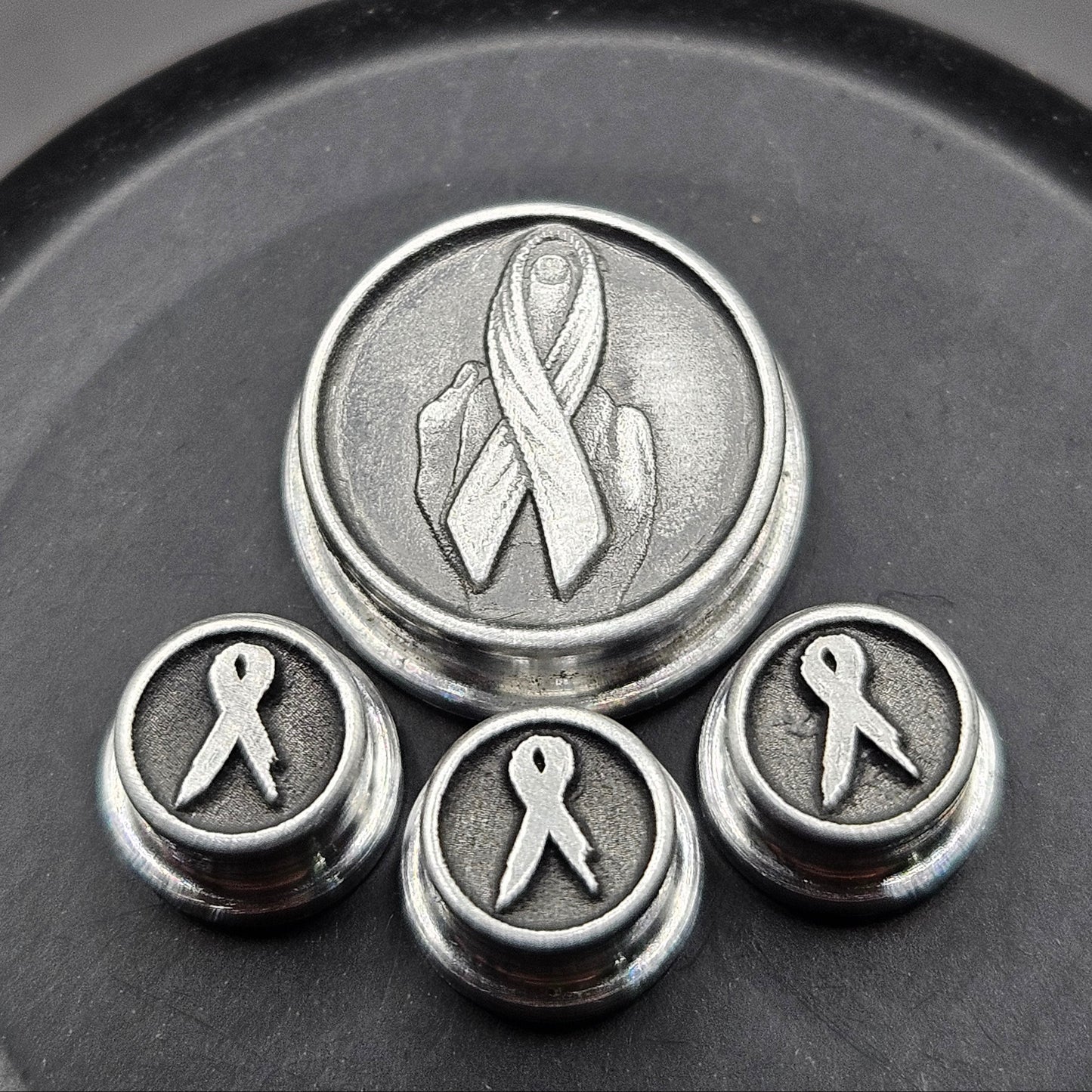 LASER ENGRAVED BMM BUTTON FU*K CANCER DESIGN(FULL SET)