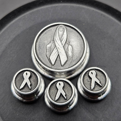 LASER ENGRAVED BMM BUTTON FU*K CANCER DESIGN(FULL SET)