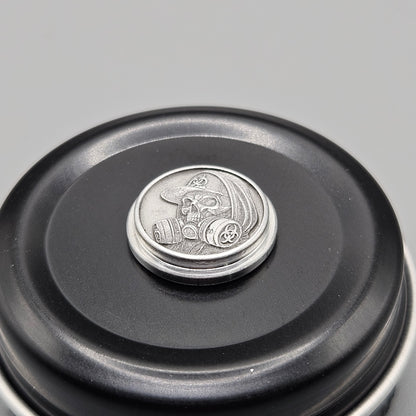 LASER ENGRAVED BILLET BOX BUTTON 3D KOTEKING SKULL