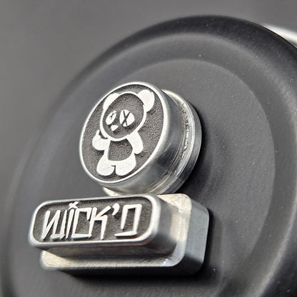 LASER ENGRAVED DELRO D60E BUTTON SET WICK'D NFG DESIGN