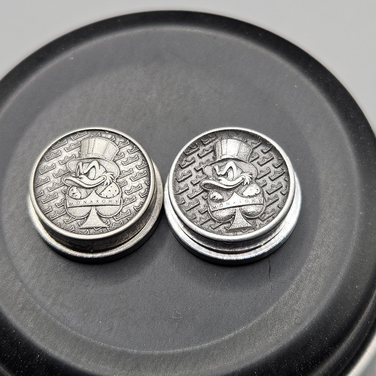 LASER ENGRAVED BMM BUTTON MONARCHY SCROOGE DESIGN (FULL SET)