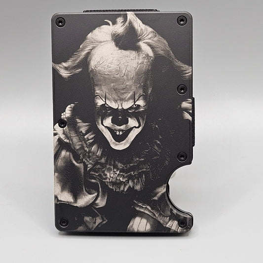 CUSTOM CERAKOTE AND LASER ETCHED SLIM WALLET PENNYWISE
