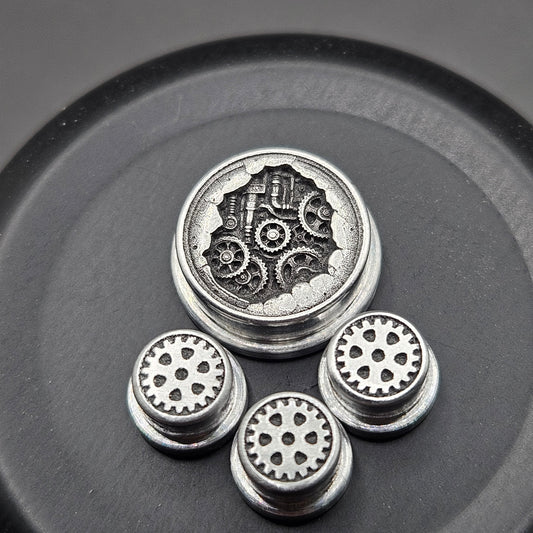 LASER ENGRAVED BMM BUTTON STEAMPUNK PATTERN (FULL SET)