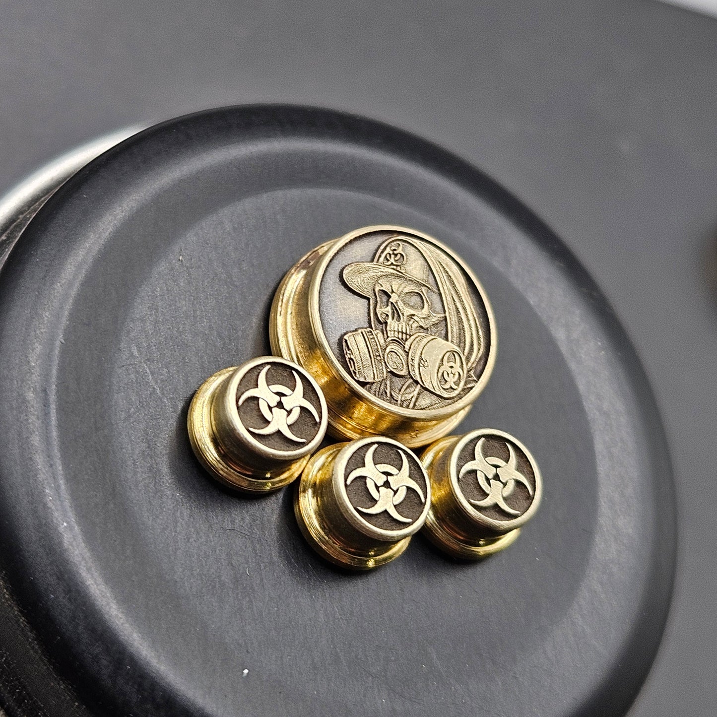 LASER ENGRAVED BMM BUTTON BIO HAZARD DESIGN (FULL SET)