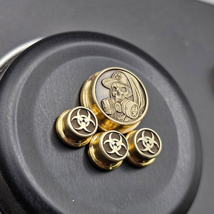 LASER ENGRAVED BMM BUTTON BIO HAZARD DESIGN (FULL SET)