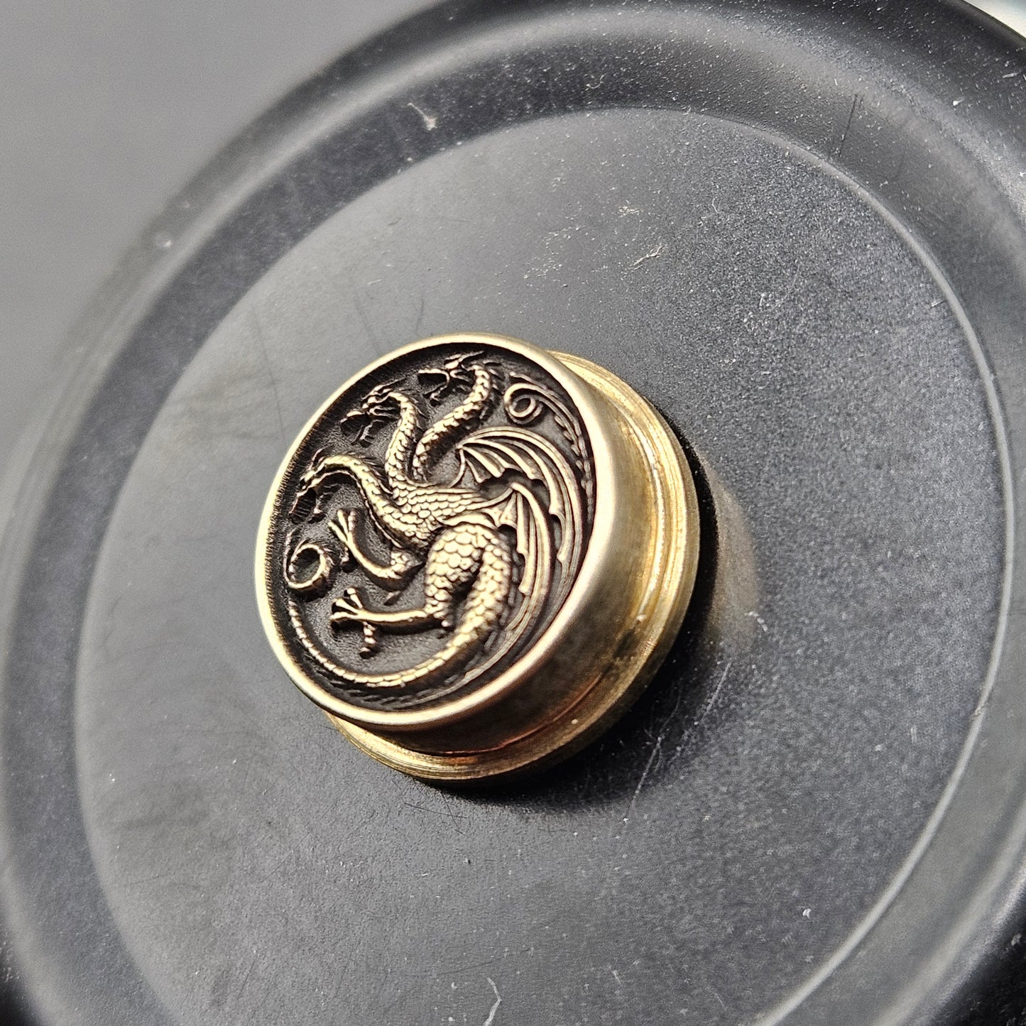 LASER ENGRAVED BMM G.O.T. TARGARYEN LOGO BUTTON