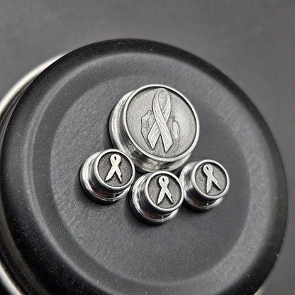 LASER ENGRAVED BMM BUTTON FU*K CANCER DESIGN(FULL SET)