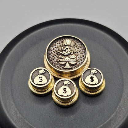 LASER ENGRAVED BMM BUTTON MONARCHY SCROOGE DESIGN (FULL SET)
