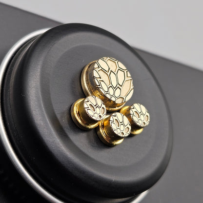 LASER ENGRAVED BMM BUTTON KRYPTEK PATTERN FULL SET