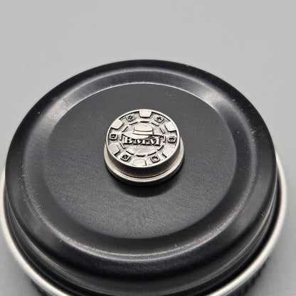 LASER ENGRAVED BMM POKER CHIP BUTTON