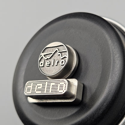 LASER ENGRAVED DELRO D60E BUTTON SET DELRO MOUNTAIN DESIGN