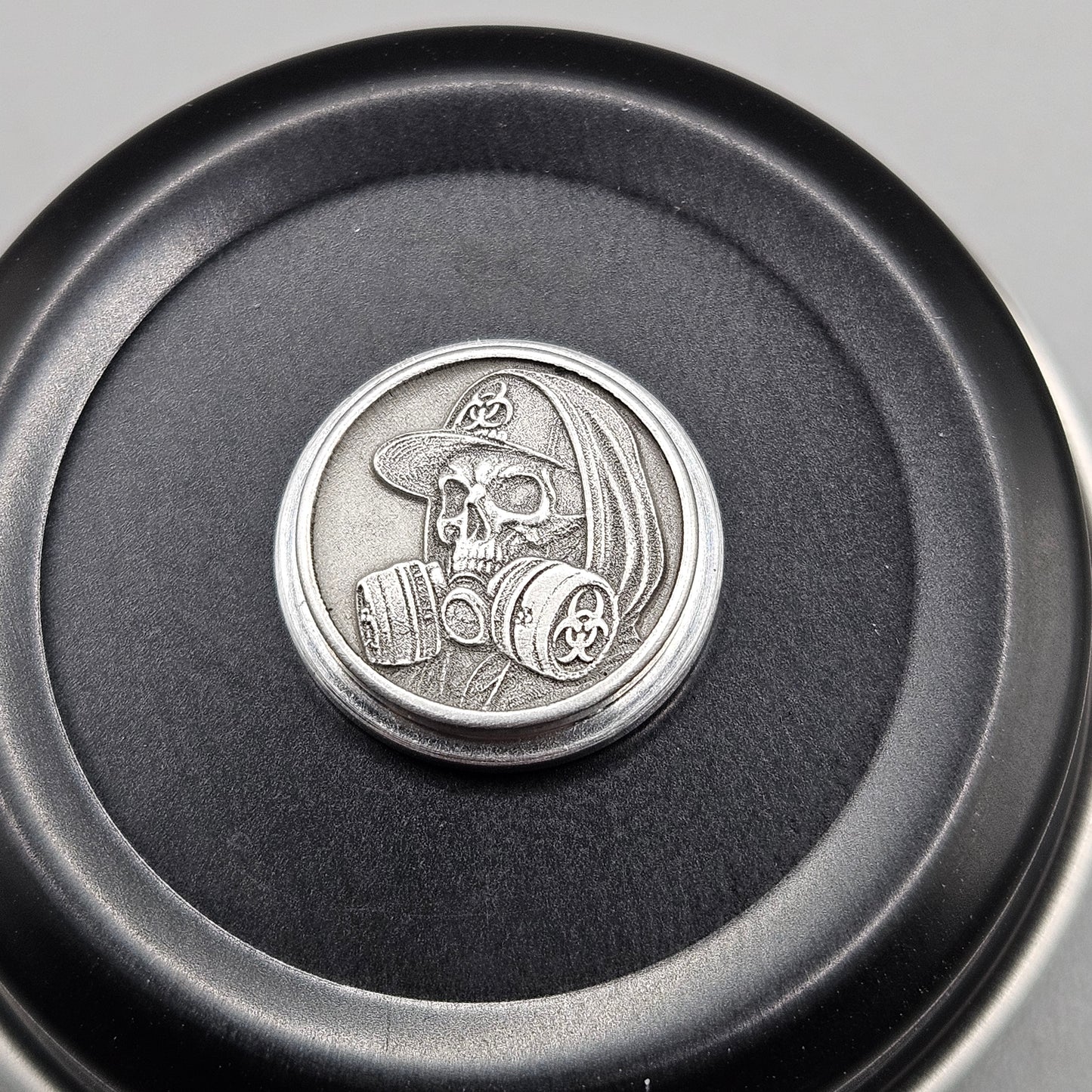 LASER ENGRAVED BILLET BOX BUTTON 3D KOTEKING SKULL