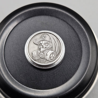 LASER ENGRAVED BILLET BOX BUTTON 3D KOTEKING SKULL
