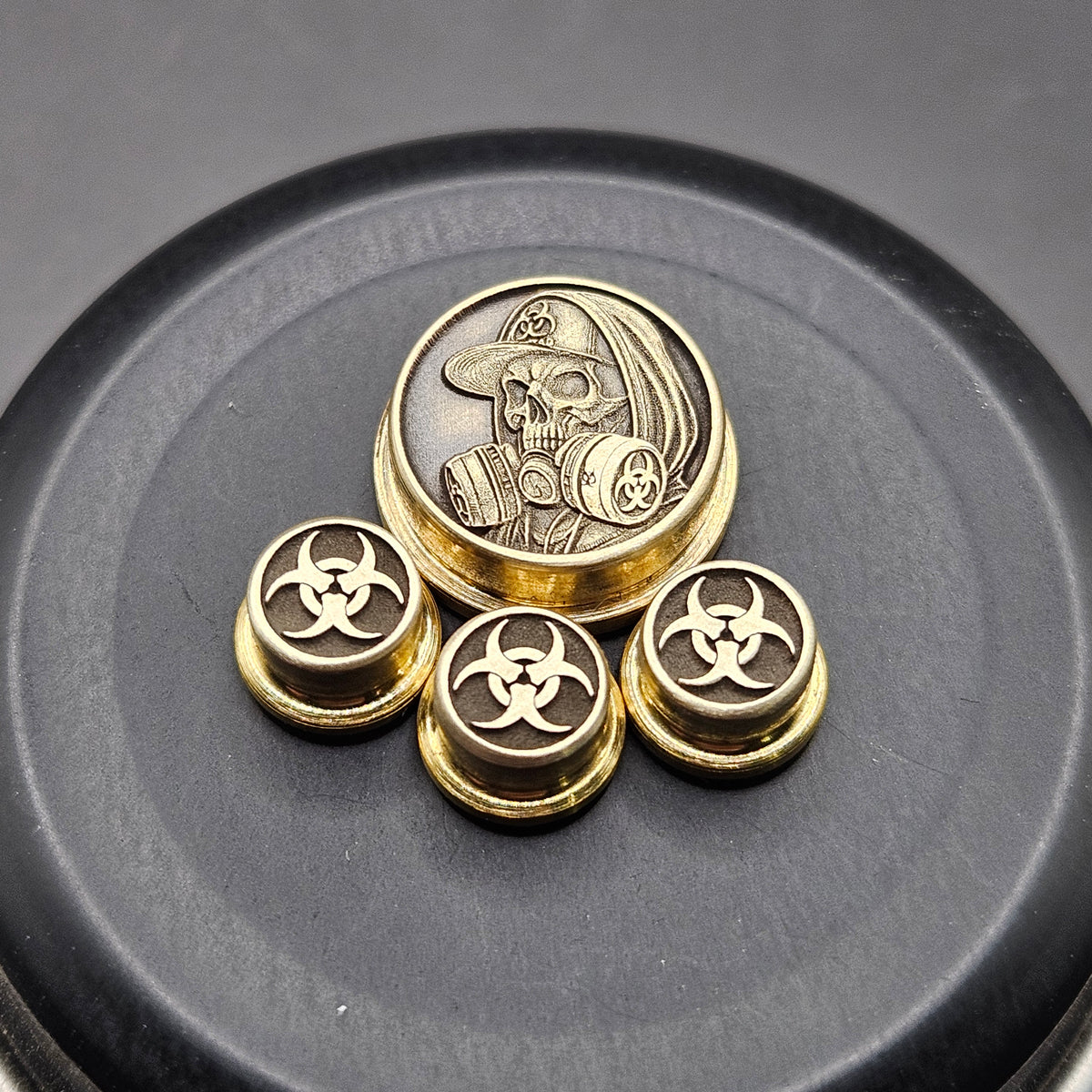 LASER ENGRAVED BMM BUTTON BIO HAZARD DESIGN (FULL SET)