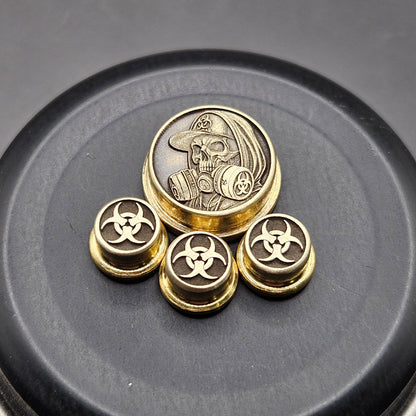 LASER ENGRAVED BMM BUTTON BIO HAZARD DESIGN (FULL SET)