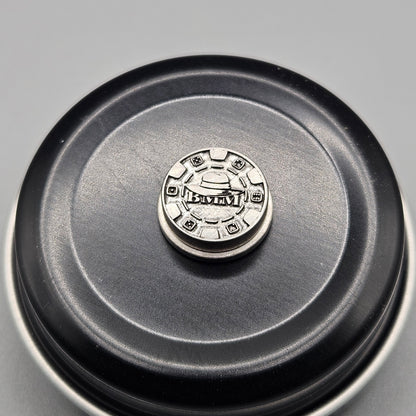 LASER ENGRAVED BMM POKER CHIP BUTTON