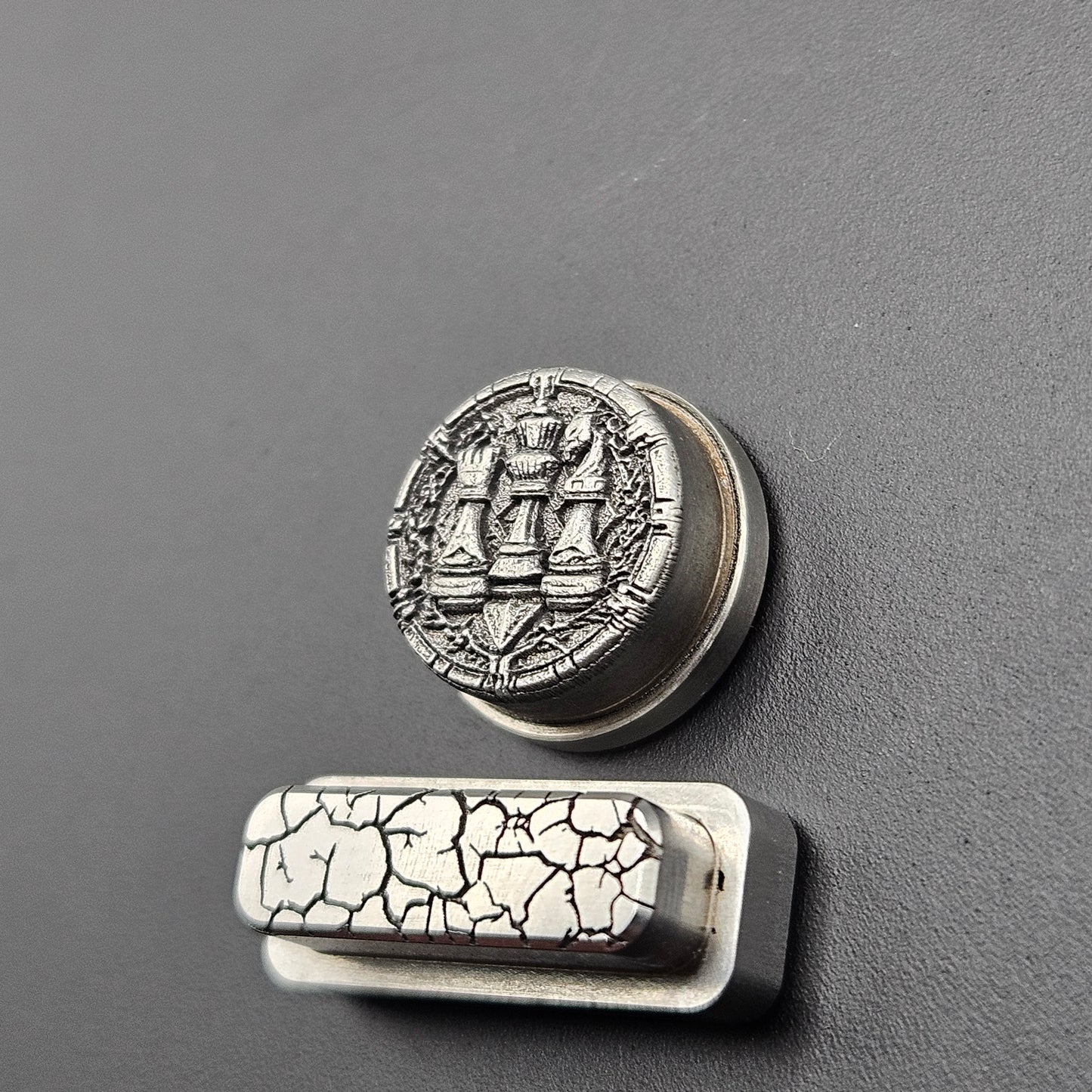LASER ENGRAVED DELRO D60E BUTTON SET CHESS DESIGN