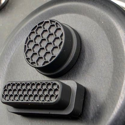LASER ENGRAVED DELRO D60E BUTTON SET HONEYCOMB DESIGN